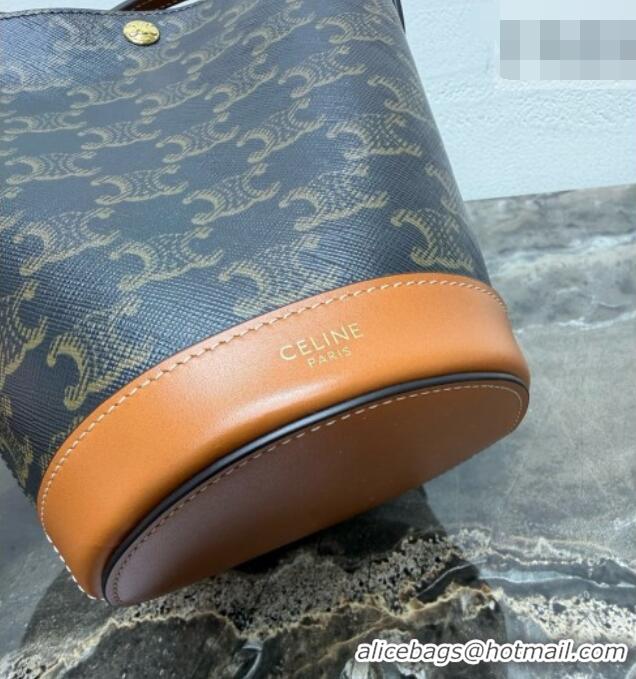 High Quality Celine Little Bucket in Triomphe Canvas L109U4 2026