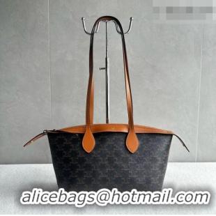 Best Price Celine Little Duffle in Triomphe Canvas and Natual Calfskin L10893 Brown 2026