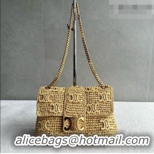 Buy Fashionable Celine Teen Victoire Bag in Raffia 115853 Beige 2026