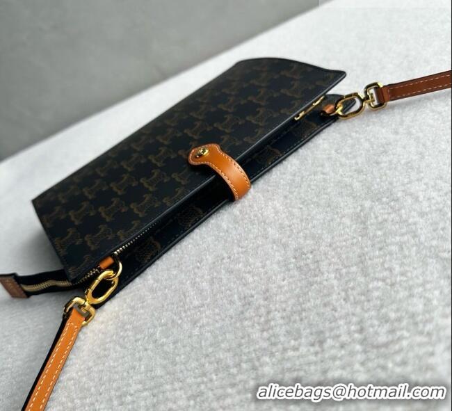Buy Discount Celine Note Book in Triomphe Canvas and Natual Calfskin L106B3 Brown 2026
