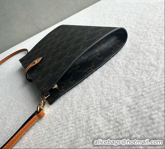 Buy Discount Celine Note Book in Triomphe Canvas and Natual Calfskin L106B3 Brown 2026
