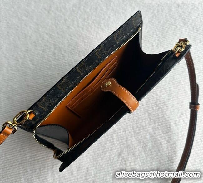 Buy Discount Celine Note Book in Triomphe Canvas and Natual Calfskin L106B3 Brown 2026