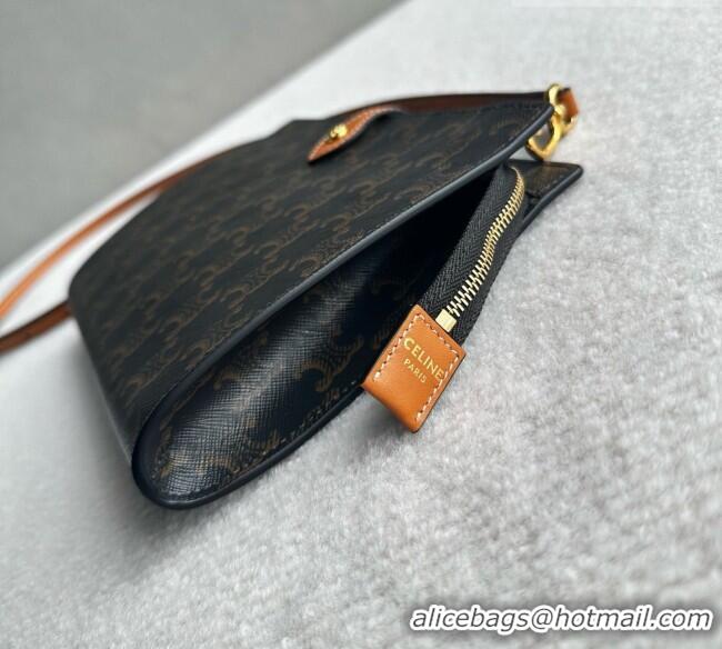 Buy Discount Celine Note Book in Triomphe Canvas and Natual Calfskin L106B3 Brown 2026