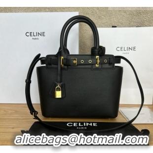 Best Grade Celine Teen Conti Bag in Calfskin 114543 Black 2026