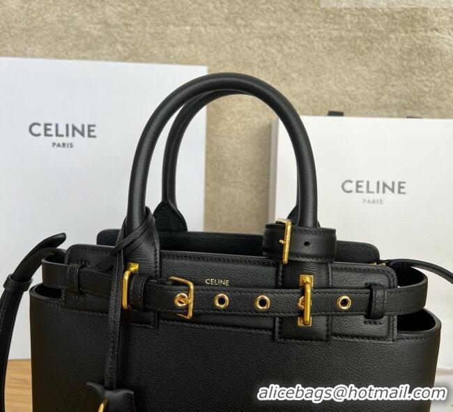 Best Grade Celine Teen Conti Bag in Calfskin 114543 Black 2026