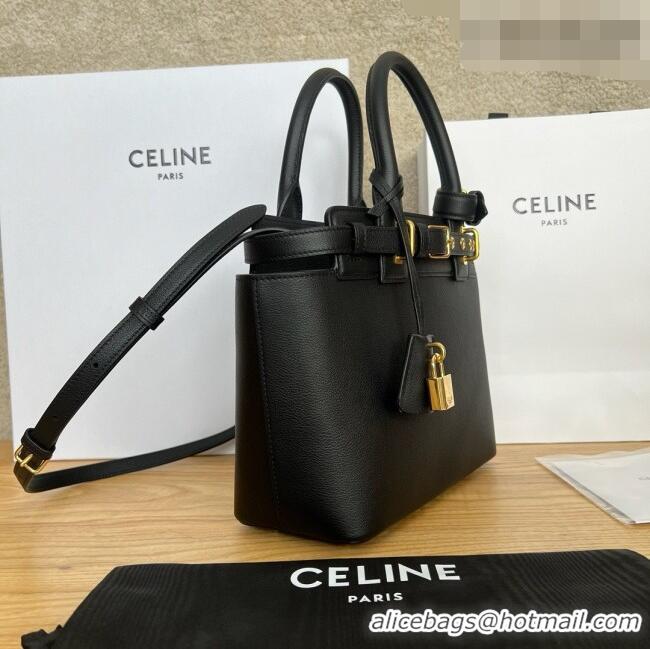 Best Grade Celine Teen Conti Bag in Calfskin 114543 Black 2026
