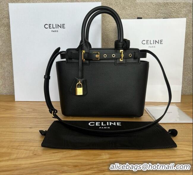 Best Grade Celine Teen Conti Bag in Calfskin 114543 Black 2026