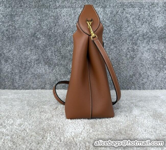Buy Fashionable Celine Mini Hobo Bag in Smooth Calfskin L10133 Brown 2026