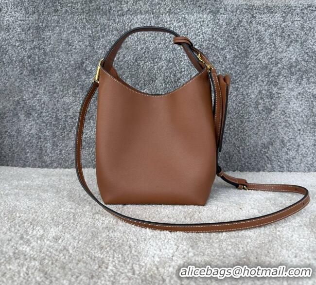 Buy Fashionable Celine Mini Hobo Bag in Smooth Calfskin L10133 Brown 2026
