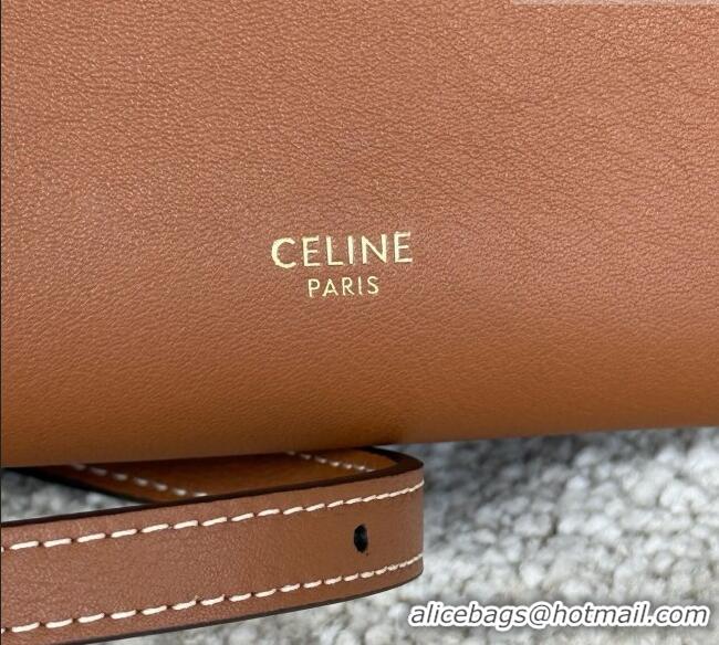 Buy Fashionable Celine Mini Hobo Bag in Smooth Calfskin L10133 Brown 2026