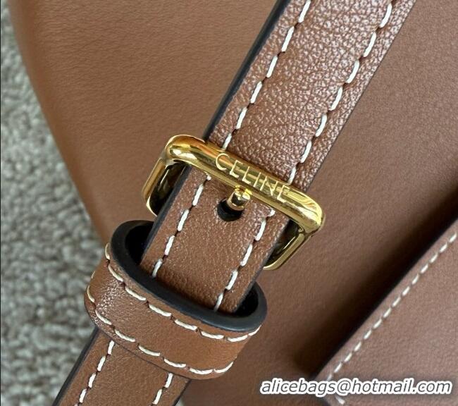 Buy Fashionable Celine Mini Hobo Bag in Smooth Calfskin L10133 Brown 2026
