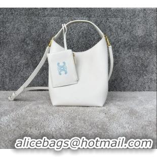 Best Price Celine Mini Hobo Bag in Smooth Calfskin L10133 White 2026