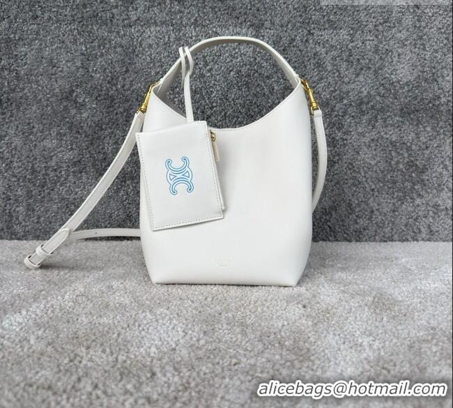 Best Price Celine Mini Hobo Bag in Smooth Calfskin L10133 White 2026