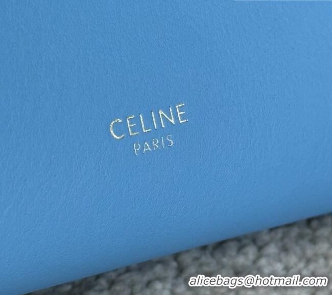Free Shipping Discount Celine Mini Hobo Bag in Smooth Calfskin L10133 Blue 2026