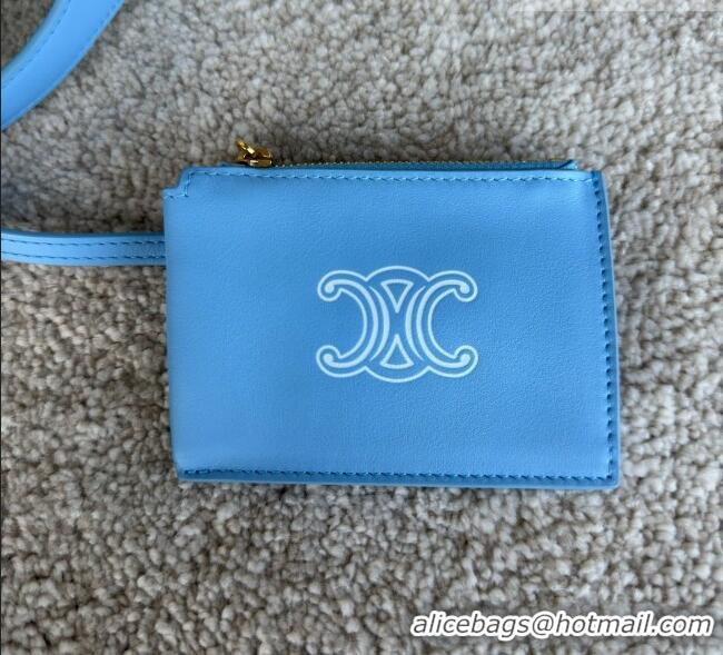 Free Shipping Discount Celine Mini Hobo Bag in Smooth Calfskin L10133 Blue 2026