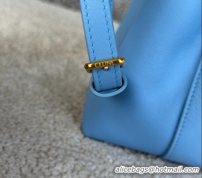Free Shipping Discount Celine Mini Hobo Bag in Smooth Calfskin L10133 Blue 2026