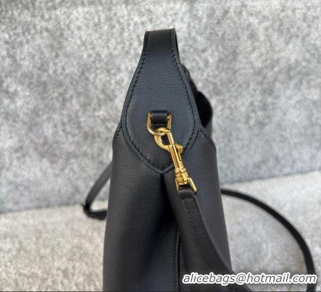 Grade Quality Celine Mini Hobo Bag in Smooth Calfskin L10133 Black 2026