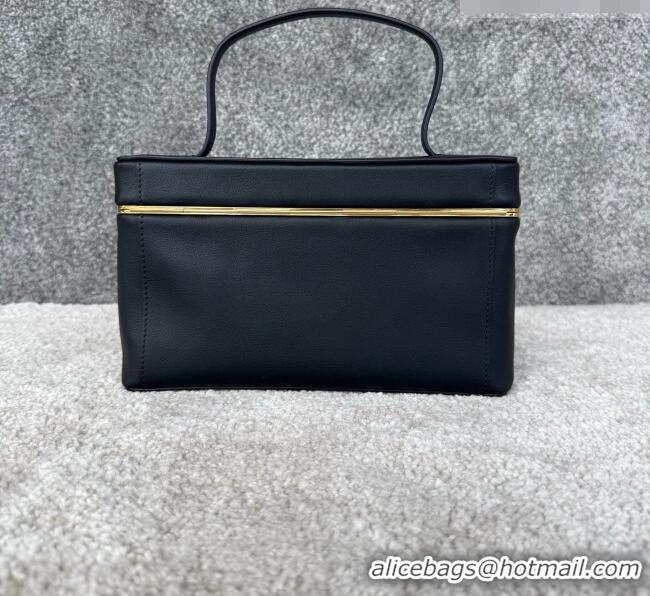 Luxury Cheap Celine VANITY Frame in Supple Calfskin 123702 Black 2026