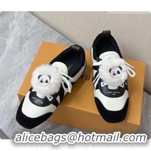 Top Quality Louis Vuitton LV Sneakerina Sneakers Ballerina in Suede & Calfskin LV091722 Black/White 2026