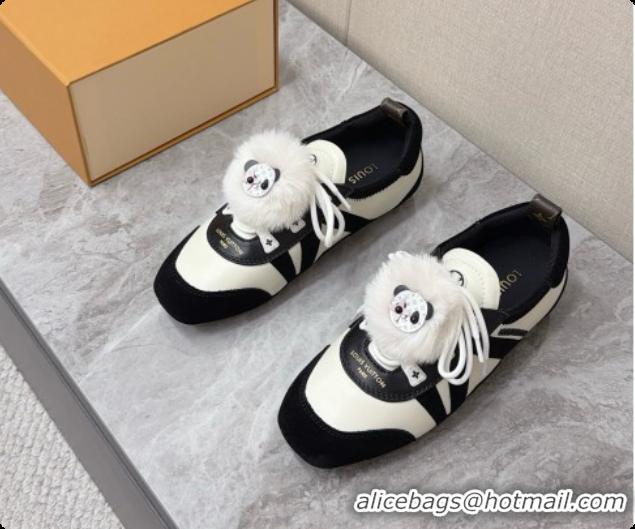 Top Quality Louis Vuitton LV Sneakerina Sneakers Ballerina in Suede & Calfskin LV091722 Black/White 2026