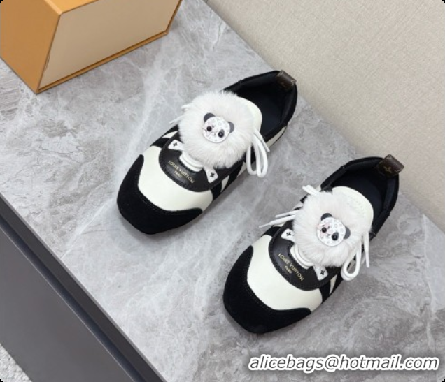 Top Quality Louis Vuitton LV Sneakerina Sneakers Ballerina in Suede & Calfskin LV091722 Black/White 2026