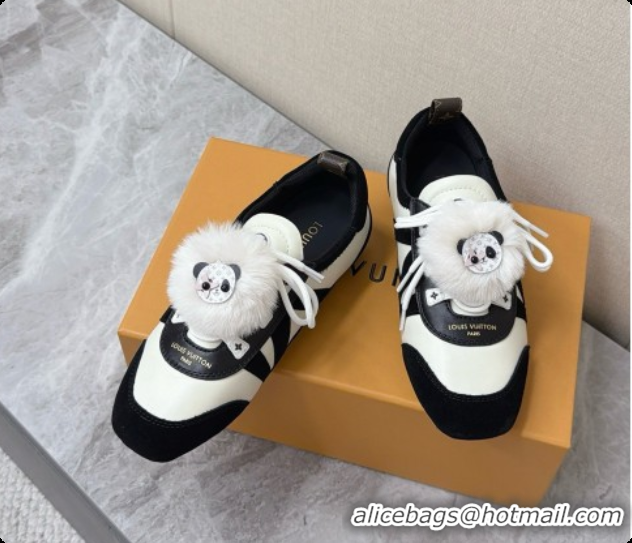 Top Quality Louis Vuitton LV Sneakerina Sneakers Ballerina in Suede & Calfskin LV091722 Black/White 2026