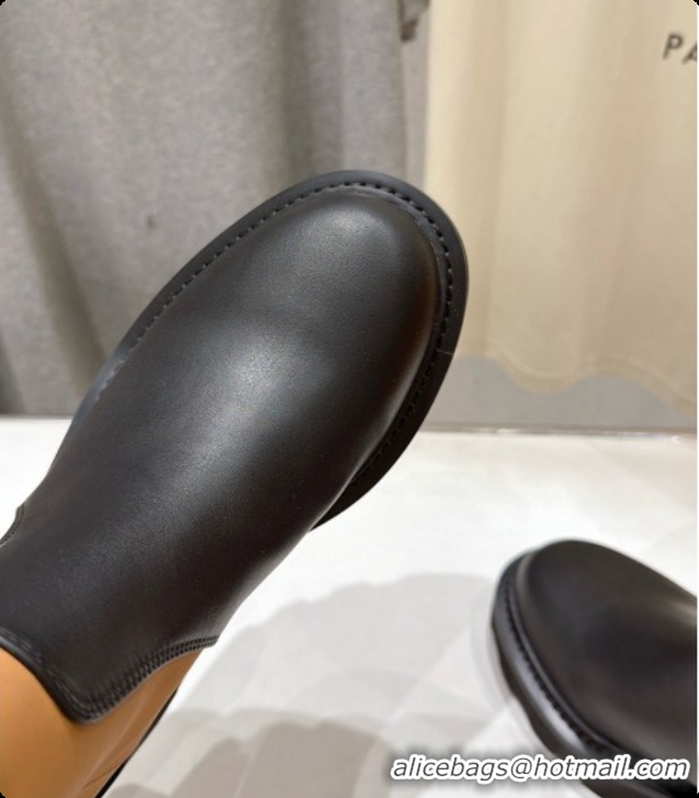 Perfect Louis Vuitton LV Beaubourg High Boot in Brown Canvas & Black Calfskin LV091726 2026