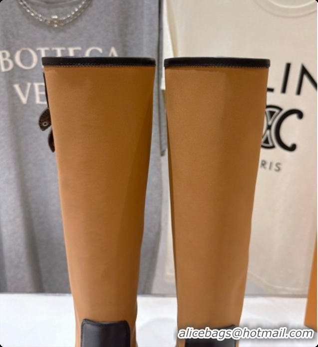 Perfect Louis Vuitton LV Beaubourg High Boot in Brown Canvas & Black Calfskin LV091726 2026