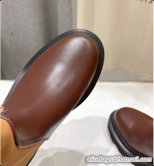 New Style Louis Vuitton LV Beaubourg Ankle Boot in Brown Canvas & Calfskin LV091727 2026