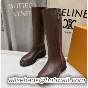 Best Price Louis Vuitton LV Beaubourg High Boot in Brown Calfskin LV091730 2026 
