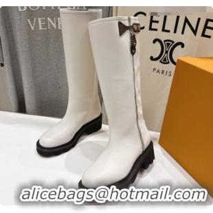 Super Quality Louis Vuitton LV Beaubourg High Boot in White Calfskin LV091731 2026