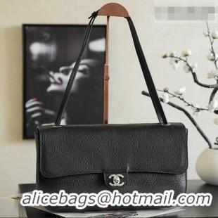 Promotional Chanel Small Maxi Flap Bag in Grained Calfskin AS6231 Burgundy/Silver 2026
