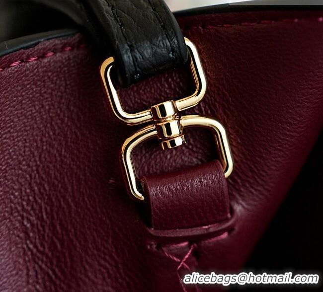 Traditional Specials Chanel Small Maxi Flap Bag in Grained Calfskin AS6231 Burgundy/Gold 2026