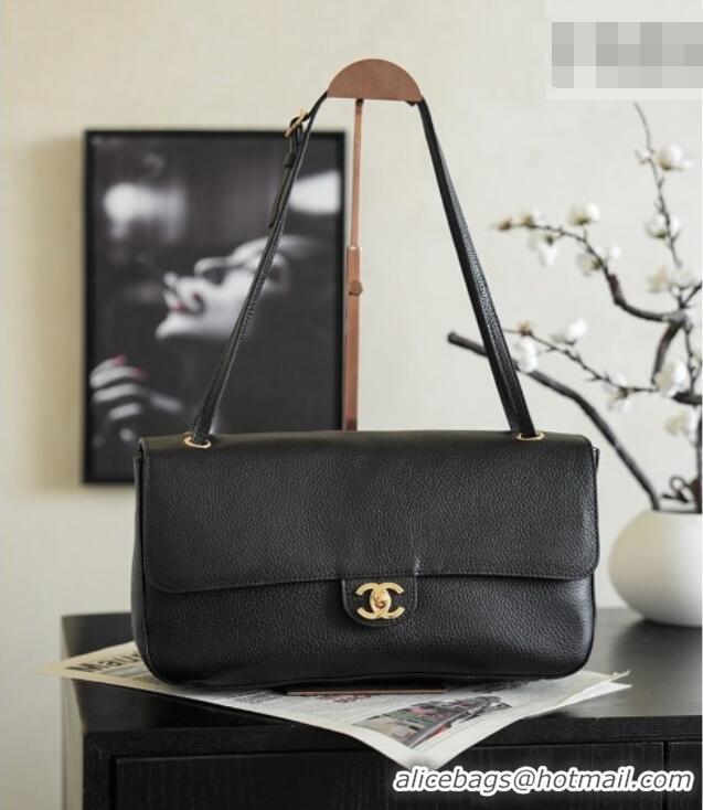 Traditional Specials Chanel Small Maxi Flap Bag in Grained Calfskin AS6231 Burgundy/Gold 2026