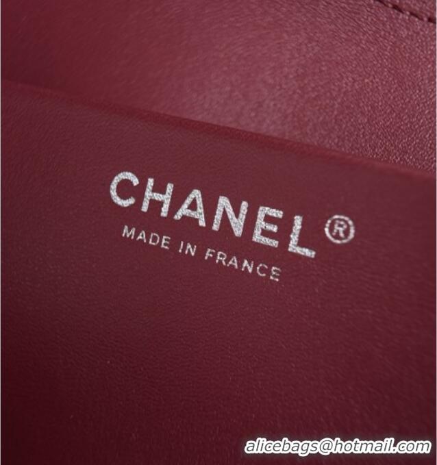 Good Product Chanel Small Maxi Flap Bag in Grained Calfskin AS6231 Light Grey/Silver 2026