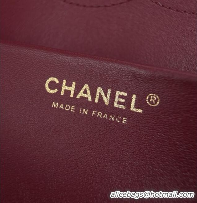 Top Grade Chanel Small Maxi Flap Bag in Grained Calfskin AS6231 White/Gold 2026