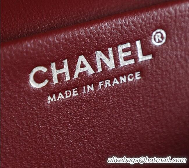 Best Price Chanel Large Maxi Flap Bag in Grained Calfskin AS6233 Black/Silver 2026