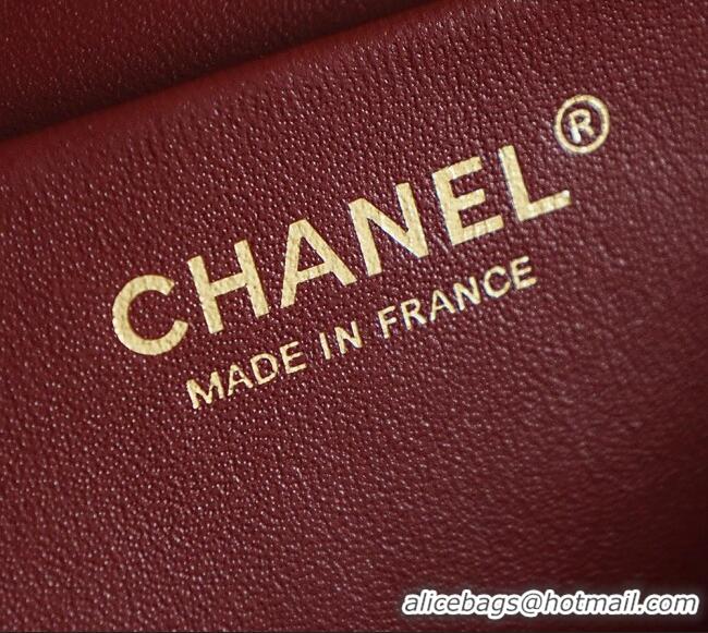 Luxury Cheap Chanel Large Maxi Flap Bag in Grained Calfskin AS6233 Black/Gold 2026