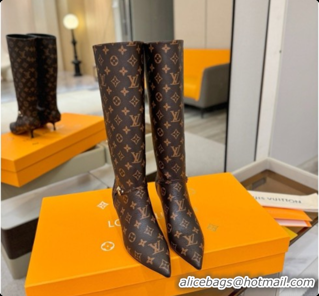 Purchase Louis Vuitton 6AM High Boot in Brown Monogram 5.5cm Heel LV091737 2026