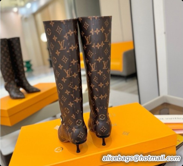 Purchase Louis Vuitton 6AM High Boot in Brown Monogram 5.5cm Heel LV091737 2026