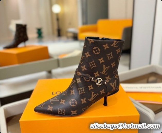 Low Price Louis Vuitton 6AM Ankle Boot in Brown Monogram 5.5cm Heel LV091742 2026