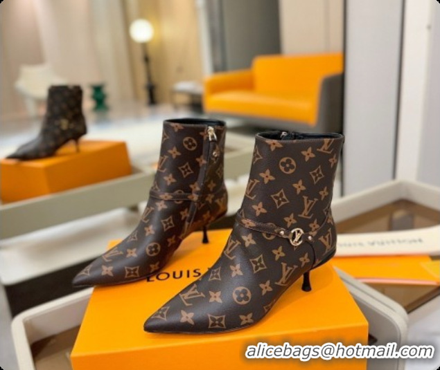 Low Price Louis Vuitton 6AM Ankle Boot in Brown Monogram 5.5cm Heel LV091742 2026