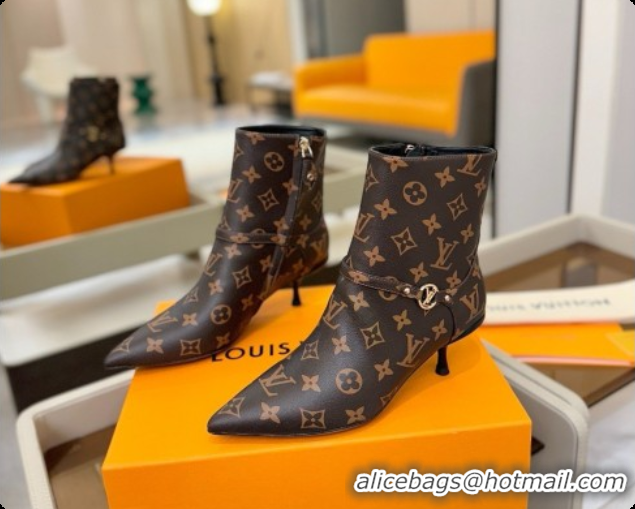 Low Price Louis Vuitton 6AM Ankle Boot in Brown Monogram 5.5cm Heel LV091742 2026