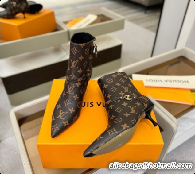 Low Price Louis Vuitton 6AM Ankle Boot in Brown Monogram 5.5cm Heel LV091742 2026