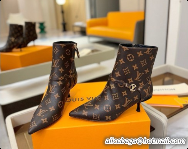 Low Price Louis Vuitton 6AM Ankle Boot in Brown Monogram 5.5cm Heel LV091742 2026