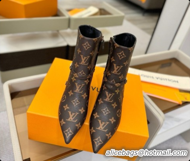 Low Price Louis Vuitton 6AM Ankle Boot in Brown Monogram 5.5cm Heel LV091742 2026