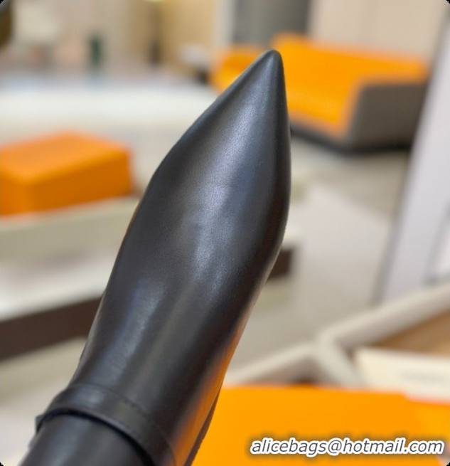 Good Taste Louis Vuitton 6AM Ankle Boot in Black Plain Calf Leather 5.5cm Heel LV091743 2026
