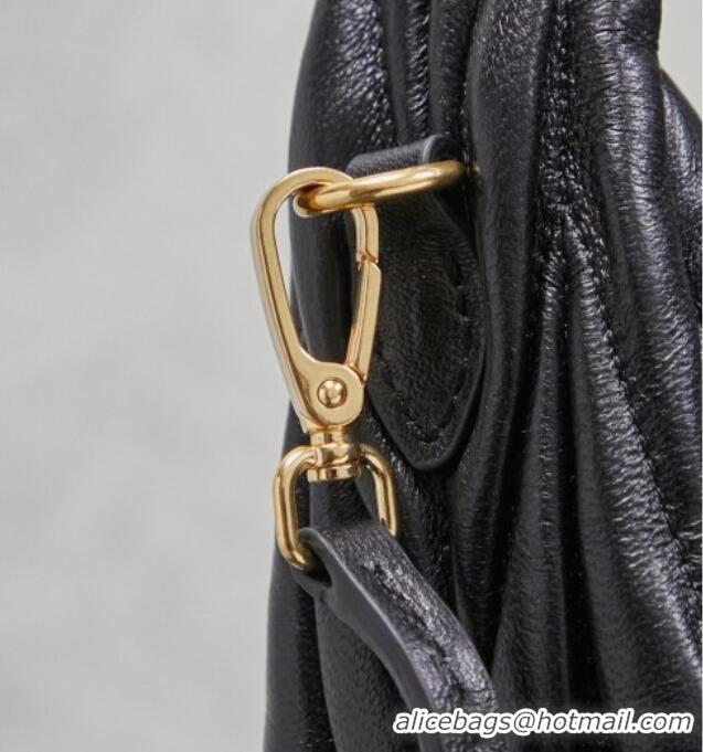 Reasonable Price Miu Miu Wander Matelasse Nappa Leather Hobo Mini bag 5BC125 Black 2026