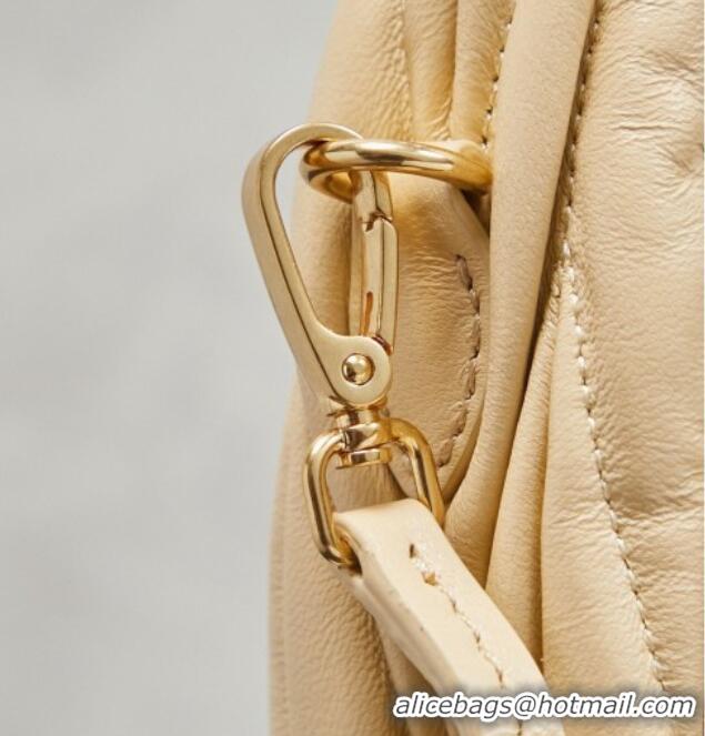 Shop Best Miu Miu Wander Matelasse Nappa Leather Hobo Mini bag 5BC125 Calendula Yellow 2026