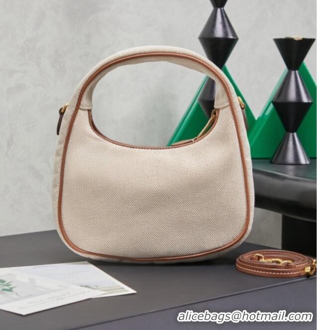 Good Cheapest Miu Miu Wander Fabric Hobo Mini bag 5BC125 Apricot 2026